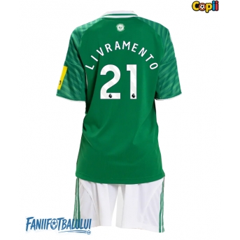 Newcastle United Tino Livramento #21 Echipament de Fotbal Replică 2025-26 Copii Deplasare (+ Șorturi)